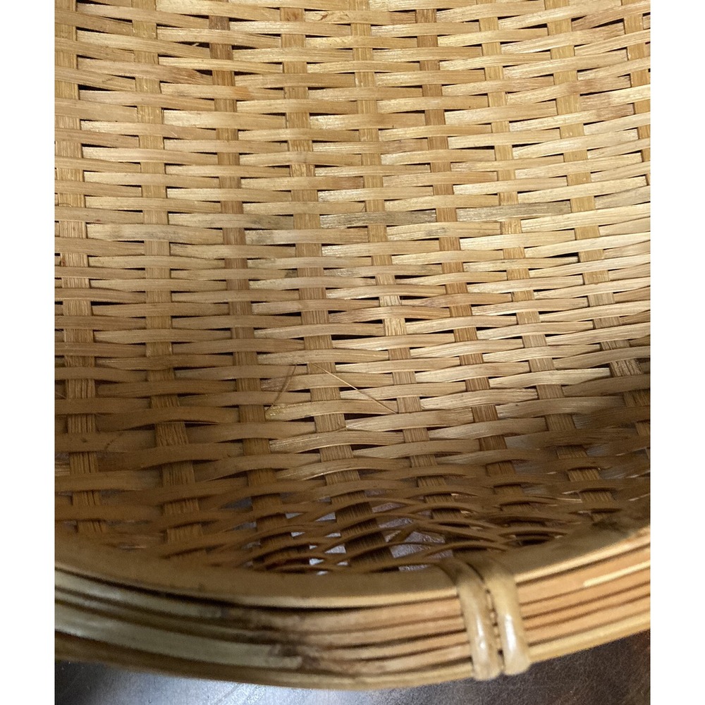 Beautiful Large Sieve Woven Split Bamboo Basket Tray Southeastern ASIA - Picture 4 of 16